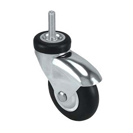 Durastar Caster; 3x1 Swvl Fork, Chrome; 3x1 Neoprene Rubber Wheel; Ball Bearing C08CS310NPR41B-33